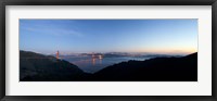 Framed Hawk Hill, Marin Headlands, Goden Gate Bridge, San Francisco, Califorina