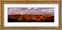 Framed Monument Valley Under Cloudy Sky