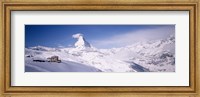 Framed Hotel on a polar landscape, Matterhorn, Zermatt, Switzerland