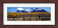 Framed Last Dollar Ranch, Ridgeway, Colorado, USA