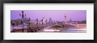Framed Bridge over a river, Seine River, Paris, France