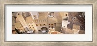 Framed High angle view of houses, San Gimignano, Tuscany, Italy