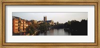 Framed Church Along A River, Worcester Cathedral, Worcester, England, United Kingdom