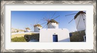 Framed Traditional windmill in a village, Mykonos, Greece