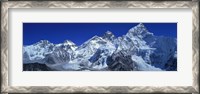 Framed Himalaya Mountains (Mt Everest), Nepal