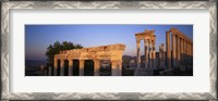 Framed Turkey, Pergamum, temple ruins