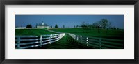 Framed USA, Kentucky, Lexington, horse farm