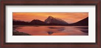 Framed Mt Rundle & Vermillion Lakes Banff National Park Alberta Canada