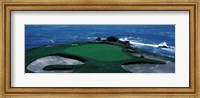Framed Pebble Beach Golf Course 8th Green Carmel CA