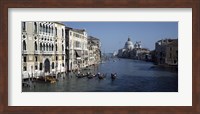 Framed Gondolas in a canal, Grand Canal, Venice, Veneto, Italy