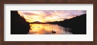 Framed Sunset Saranac Lake Franklin Co Adirondack Mtns NY USA