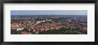 Framed Aerial view of a cityscape, Prague, Czech Republic