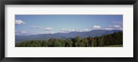 Framed High angle view of a mountain range, Green Mountains, Stowe, Vermont, New England, USA