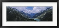 Framed High angle view of a lake surrounded by mountains, Grimsel Pass, Switzerland