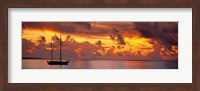 Framed Boat at sunset