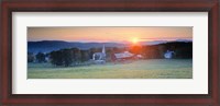 Framed Sunrise Peacham VT USA