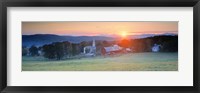 Framed Sunrise Peacham VT USA