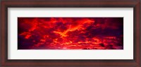 Framed Sunset Dragoon Mountains AZ