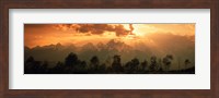 Framed Dawn Teton Range Grand Teton National Park WY USA