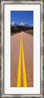 Framed Road Grand Teton National Park WY
