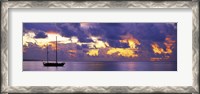 Framed Sunset Moorea French Polynesia