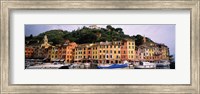 Framed Harbor Houses Portofino Italy