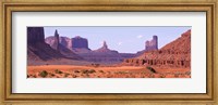 Framed View To Northwest From 1st Marker In The Valley, Monument Valley, Arizona, USA,