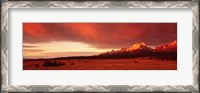 Framed Sunrise Grand Teton National Park WY