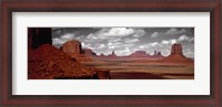 Framed Mountains, West Coast, Monument Valley, Arizona, USA,