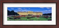 Framed Schonbrunn Palace, Gardens, Vienna, Austria
