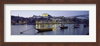 Framed Boats In A River, Douro River, Porto, Portugal