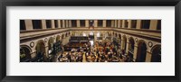 Framed High angle view of a group people at a stock exchange, Paris Stock Exchange, Paris, France