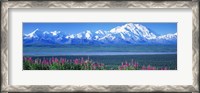 Framed Mountains & Lake Denali National Park AK USA