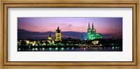 Framed Cityscape At Dusk, Cologne, Germany