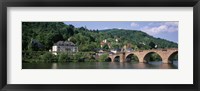 Framed Neckar River, Heidelberg, Baden-Wurttemberg, Germany