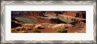 Framed High angle view of a river flowing through a canyon, Dead Horse Point State Park, Utah, USA
