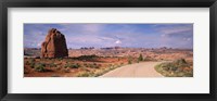 Framed Road Courthouse Towers Arches National Park Moab UT USA