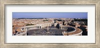 Framed High angle view of a town, St. Peter's Square, Vatican City, Rome, Italy