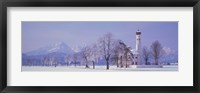 Framed Winter St Coloman Church Schwangau Germany