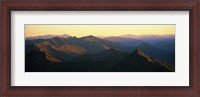 Framed Harris Mountains New Zealand