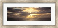 Framed Sunset Sub Antarctic Australia