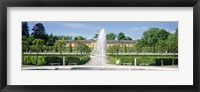 Framed Fountain in a garden, Potsdam, Germany