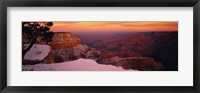 Framed Rock formations on a landscape, Grand Canyon National Park, Arizona, USA