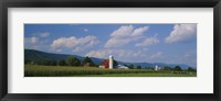 Framed Cultivated field in front of a barn, Kishacoquillas Valley, Pennsylvania, USA