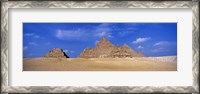 Framed Great Pyramids, Giza, Egypt