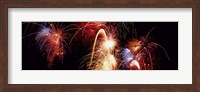 Framed Fireworks Display, Banff, Alberta, Canada