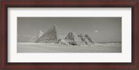 Framed Pyramids Of Giza, Egypt