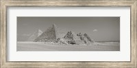 Framed Pyramids Of Giza, Egypt