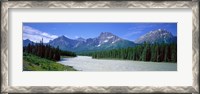 Framed Rocky Mountains Near Jasper, Alberta Canada