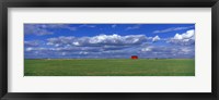 Framed Field And Barn, Saskatchewan, Canada